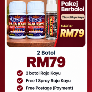 2BOTOL PERCUMA 1 SPRAY